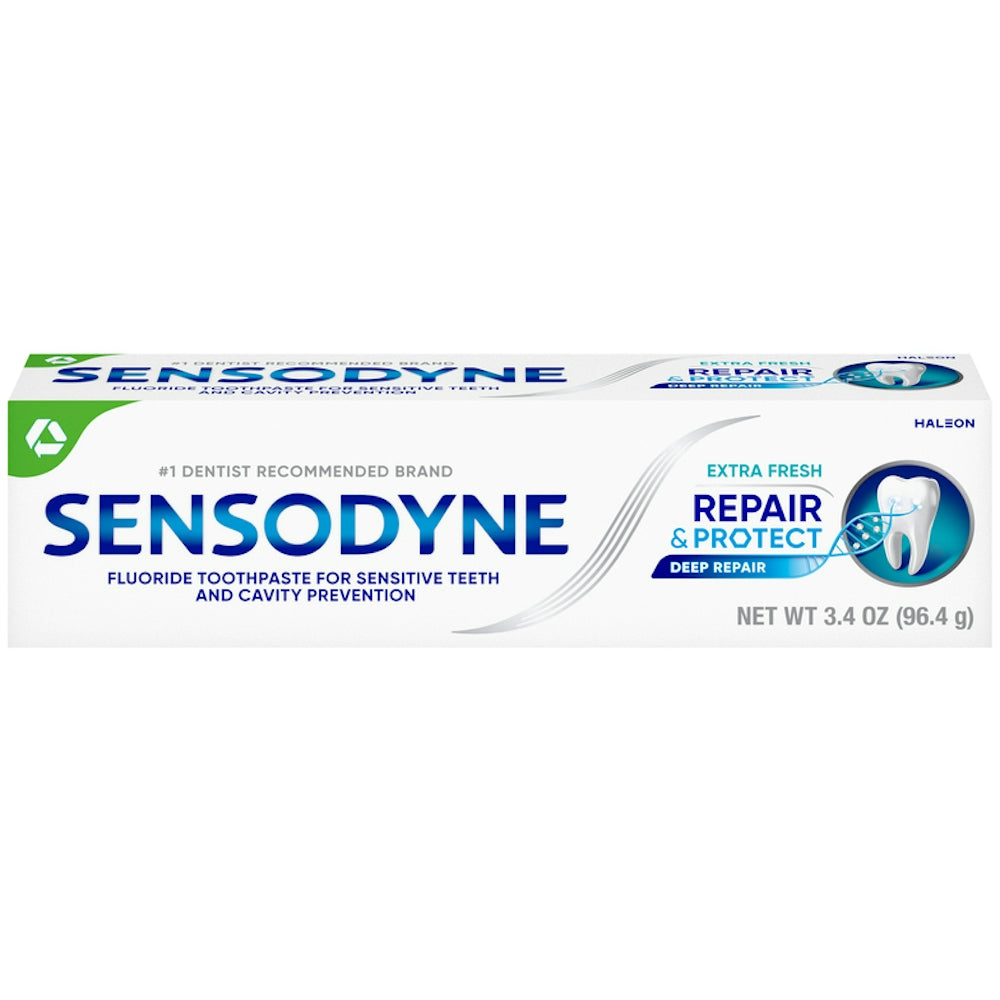 Sensodyne Repair & Protect Extra Fresh Fluoride Toothpaste For Sensitive Teeth, 3.4 Ounce - DestGlow