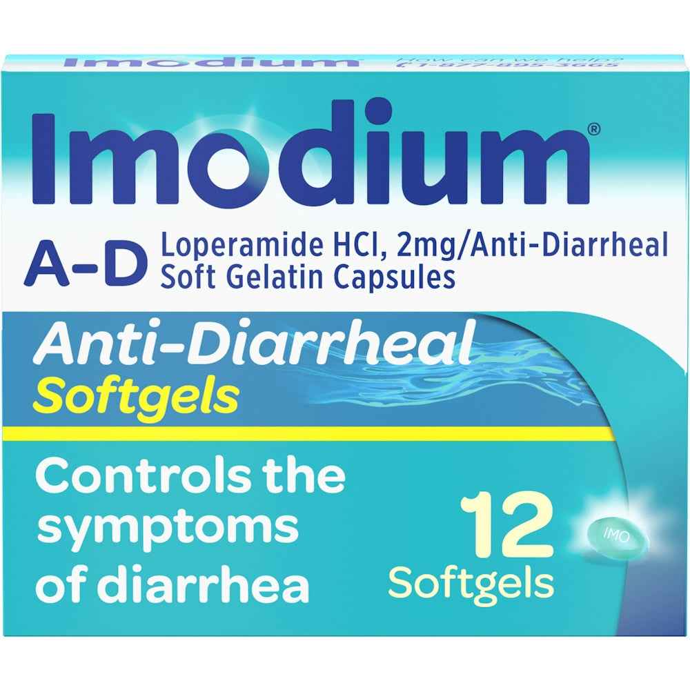 Imodium Anti Diarrheal Softgels 12 Ct