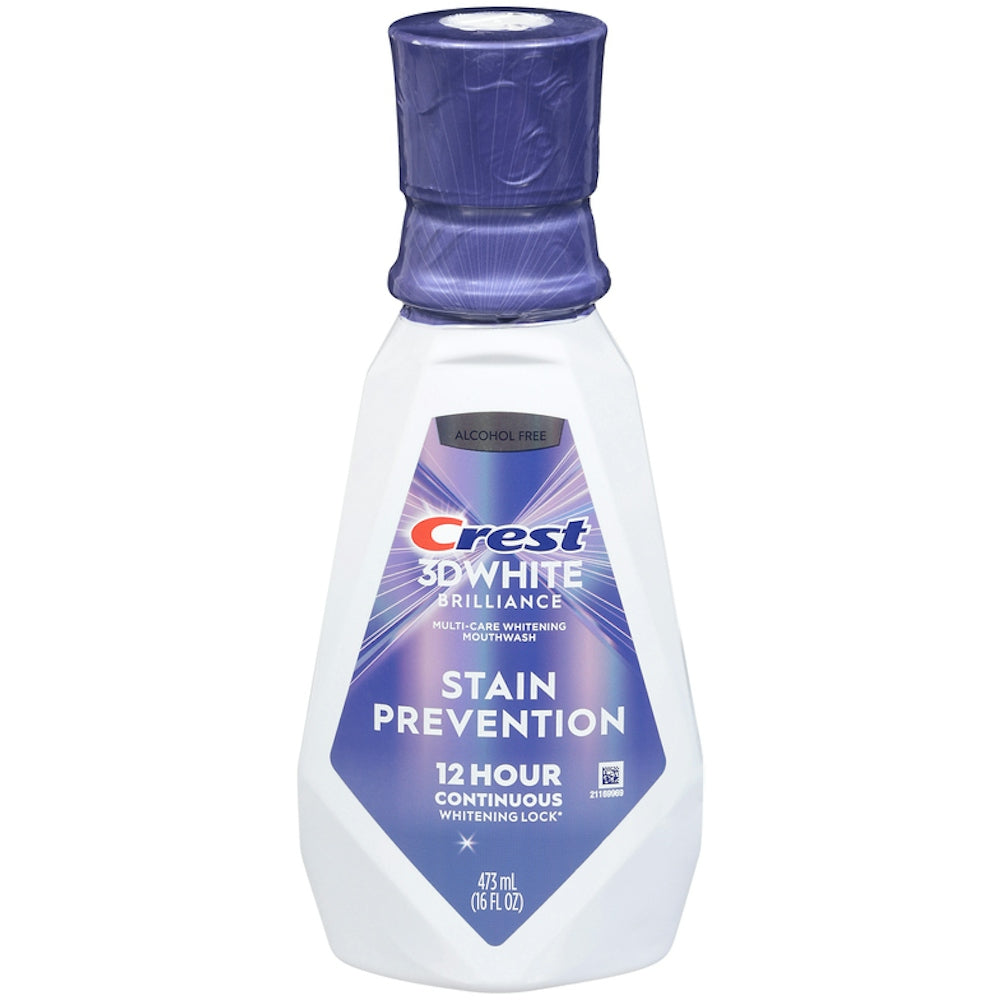 Crest 3D White Deep Stain Prevention Whitening Mouthwash - 473ml by Pasteur Pharmacy