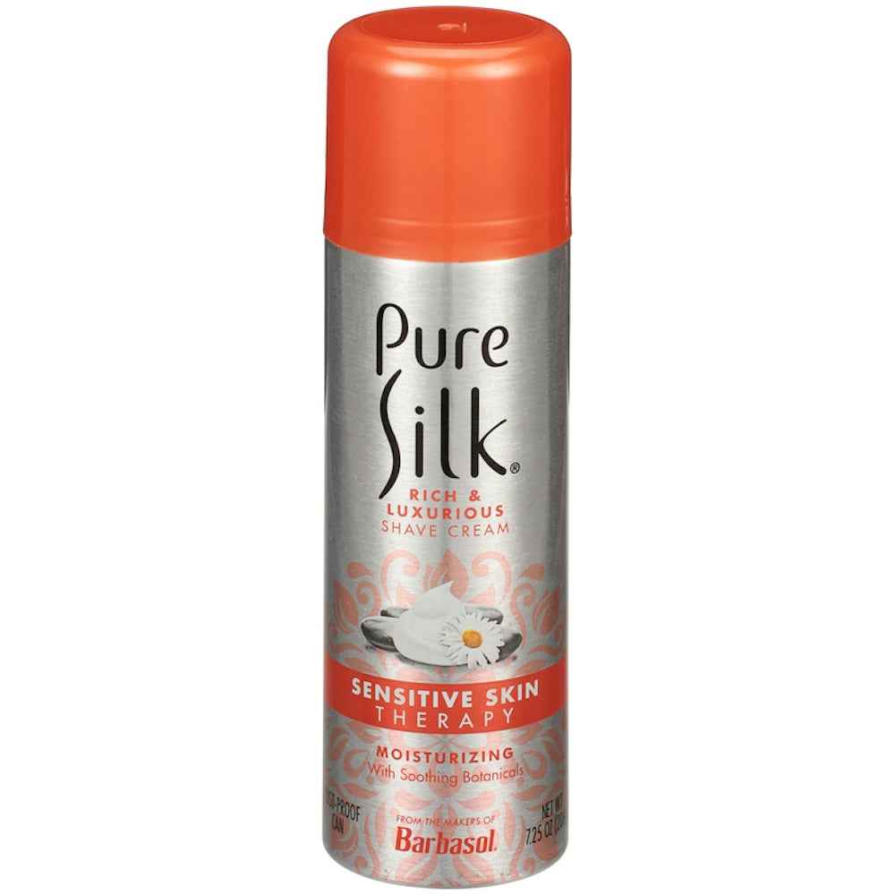 Pure Silk Spa Therapy Shaving Cream for Women, Sensitive Skin with Aloe, 7.25 oz
