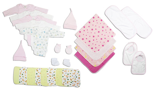 Newborn Baby Girls 17-Piece Layette Baby Shower Gift Set