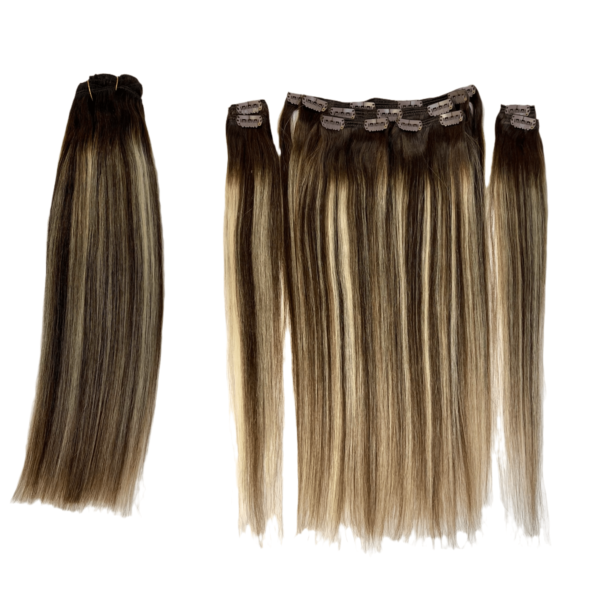 VIP Clip Extensions / Silky Straight 18" (140 g) - ClipeX System