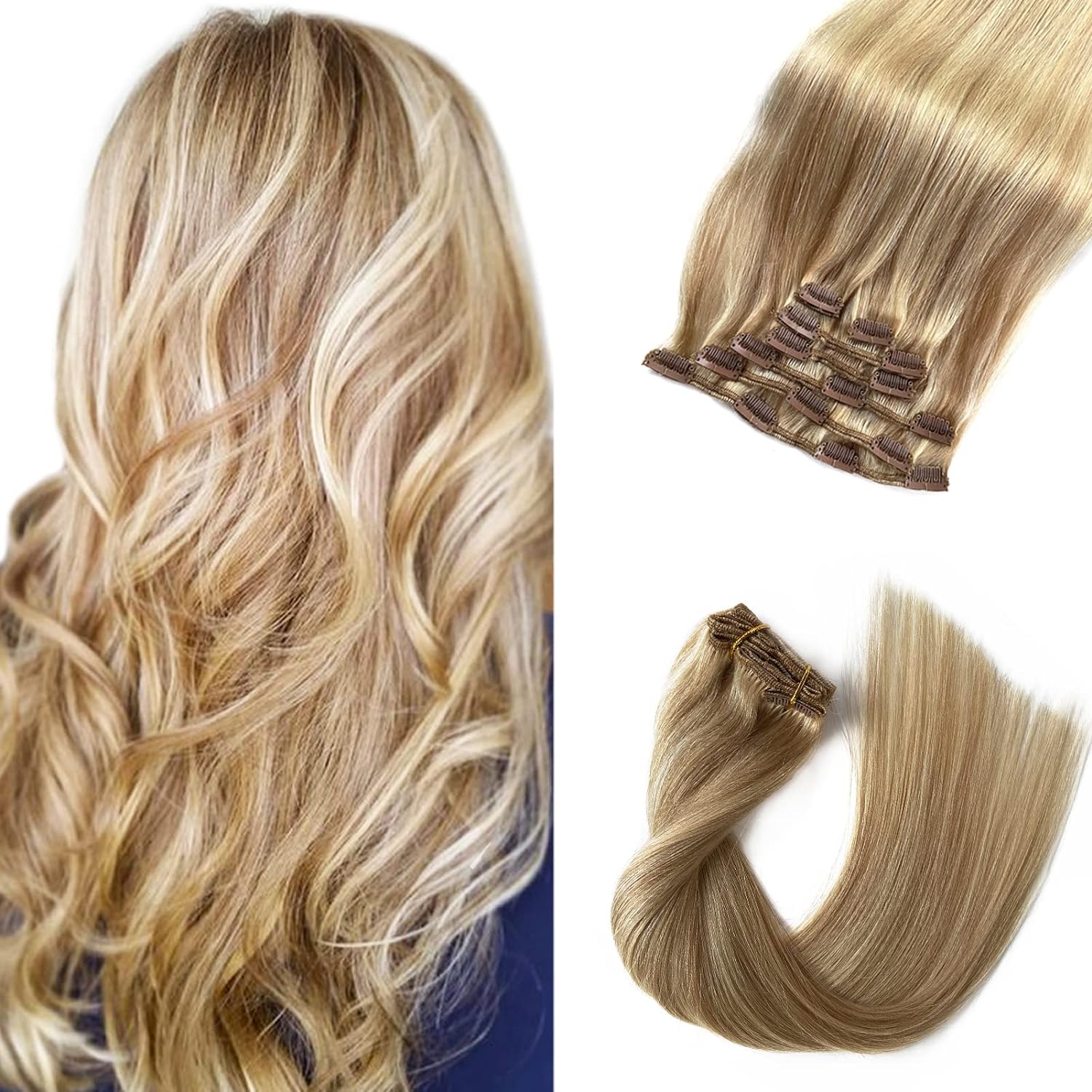 VIP Clip Extensions / Silky Straight 18" (140 g) - ClipeX System