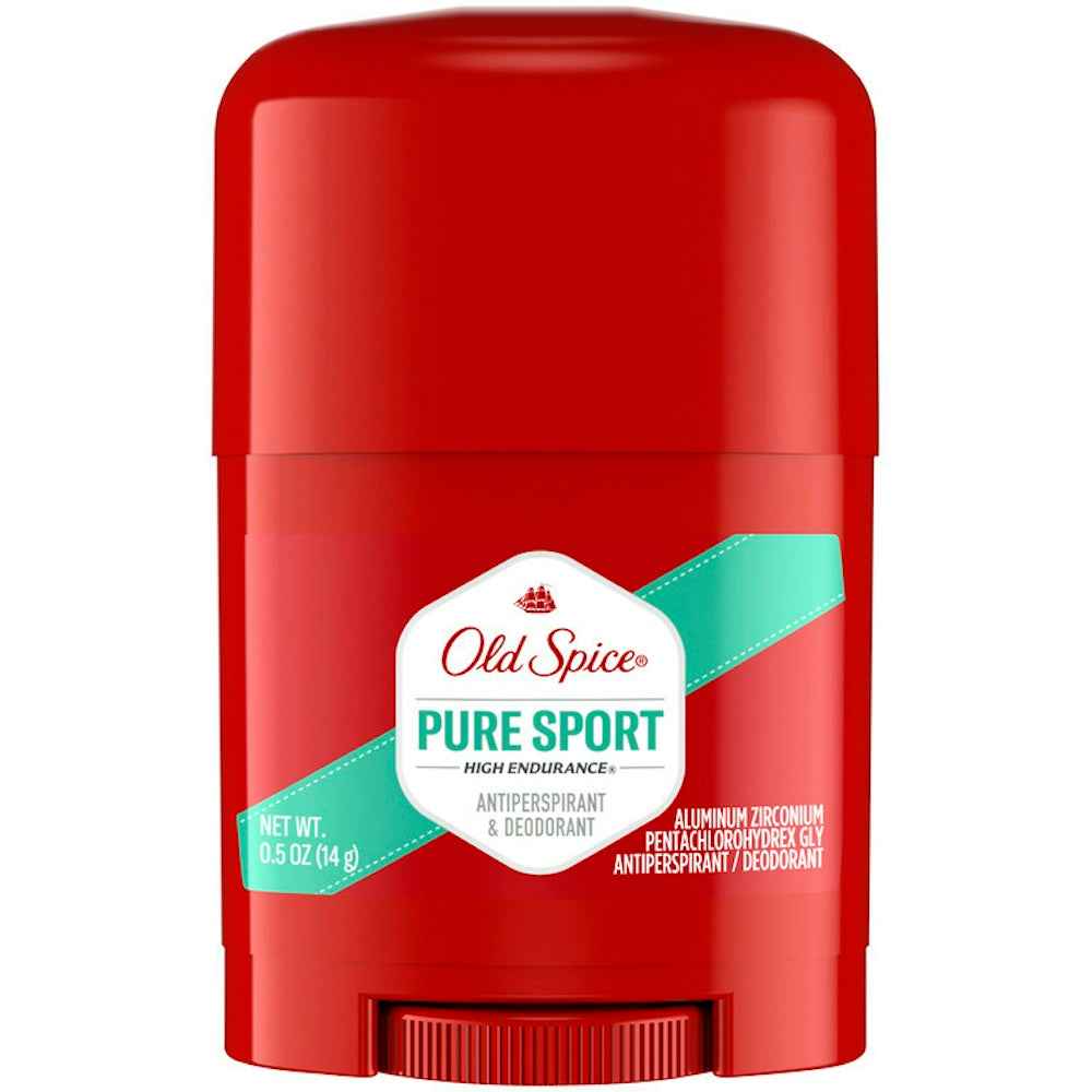 Old Spice High Endurance Pure Sport Antiperspirant Deodorant 6 x 0.5 oz Travel Size by Pasteur Pharmacy