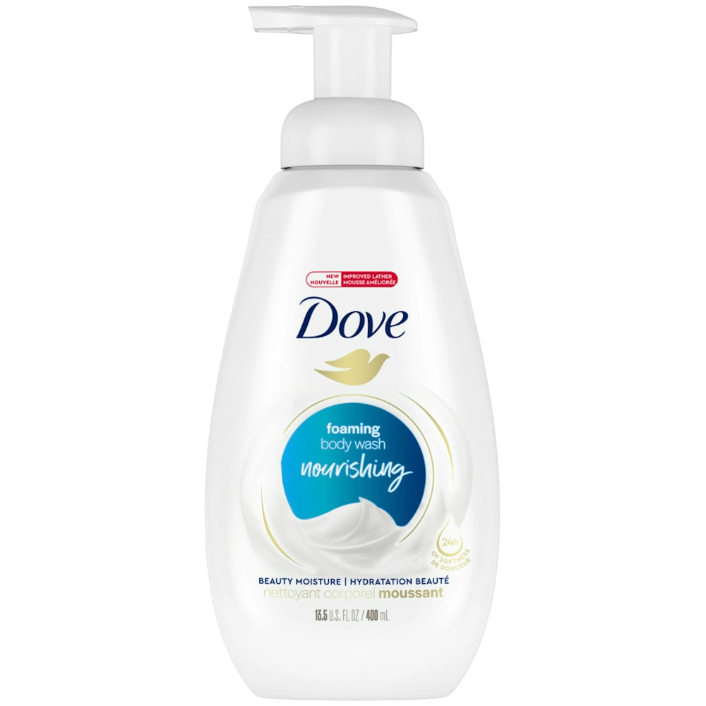 Dove Instant Foaming Deep Moisture Body Wash, Fragrance Free, 13.5 Fl Oz by Pasteur Pharmacy