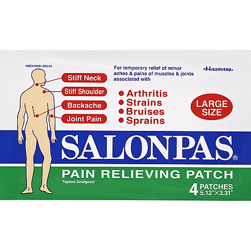 Salonpas Pain Relieving Patch, Large Size by Pasteur Pharmacy