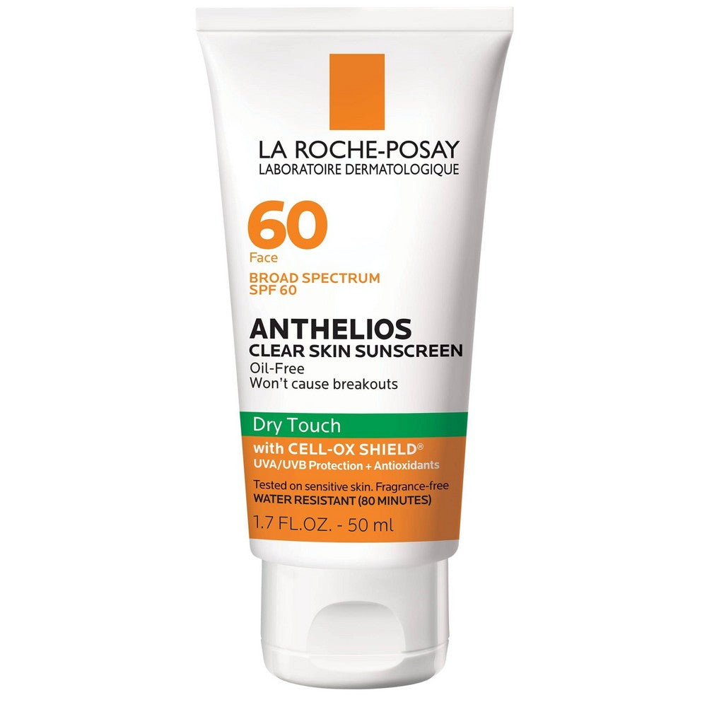 La Roche-Posay Anthelios Clear Skin, Dry Touch Face Sunscreen, Oil Free With SPF 60, 1.7 Fl. Oz by Pasteur Pharmacy