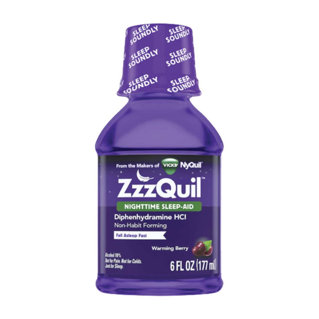 Vicks ZzzQuil Nighttime Sleep-Aid Liquid Warming Berry (6oz) DestGlow
