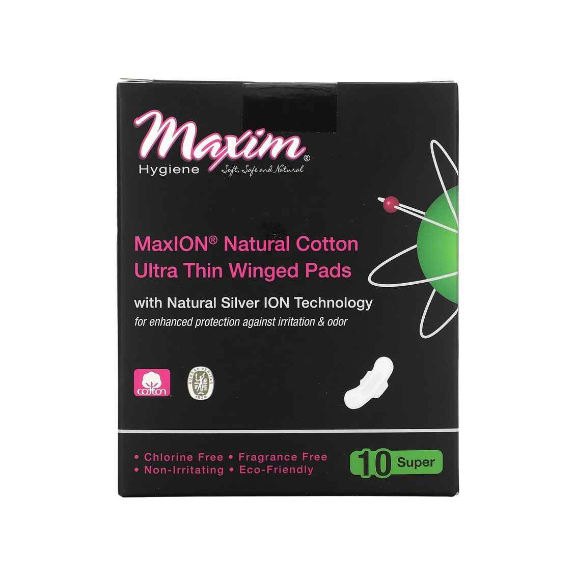 Maxim Hygiene® Maxion™ Natural Ultra Thin Pads – Super (Winged)