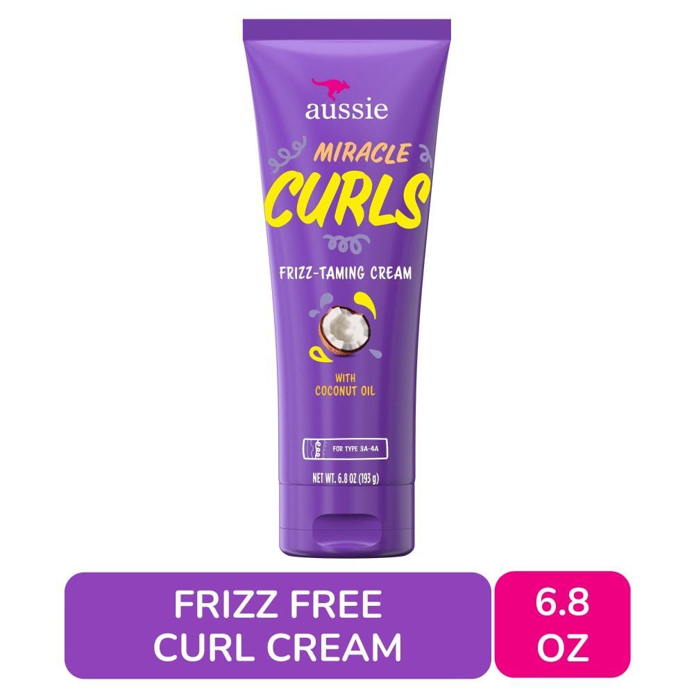 Aussie Miracle Curls Frizz Taming Curl Cream With Coconut & Jojoba Oil, 6.8 Fl Oz by Pasteur Pharmacy