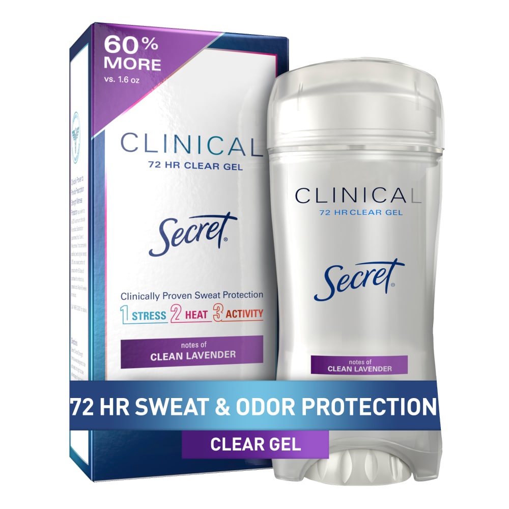 Secret Clinical Strength Clear Gel Antiperspirant Clean Lavender by Pasteur Pharmacy