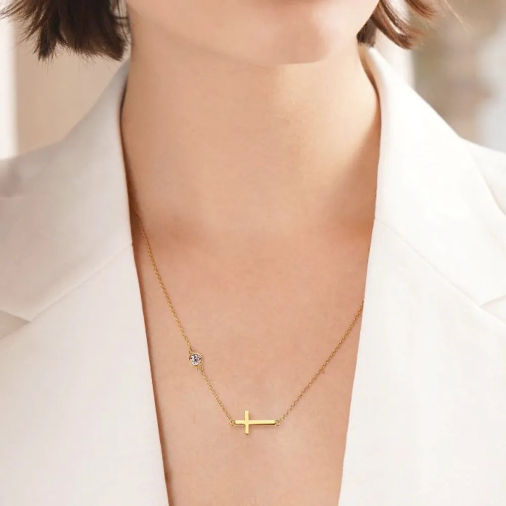 Cross 925 Sterling Silver Sparkala™ Necklace by Sparkala