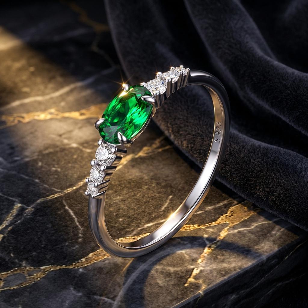 925 Sterling Silver & Platinum Plated 0.1cm CZ Ring for Women - Size 6.0 by Bids.com