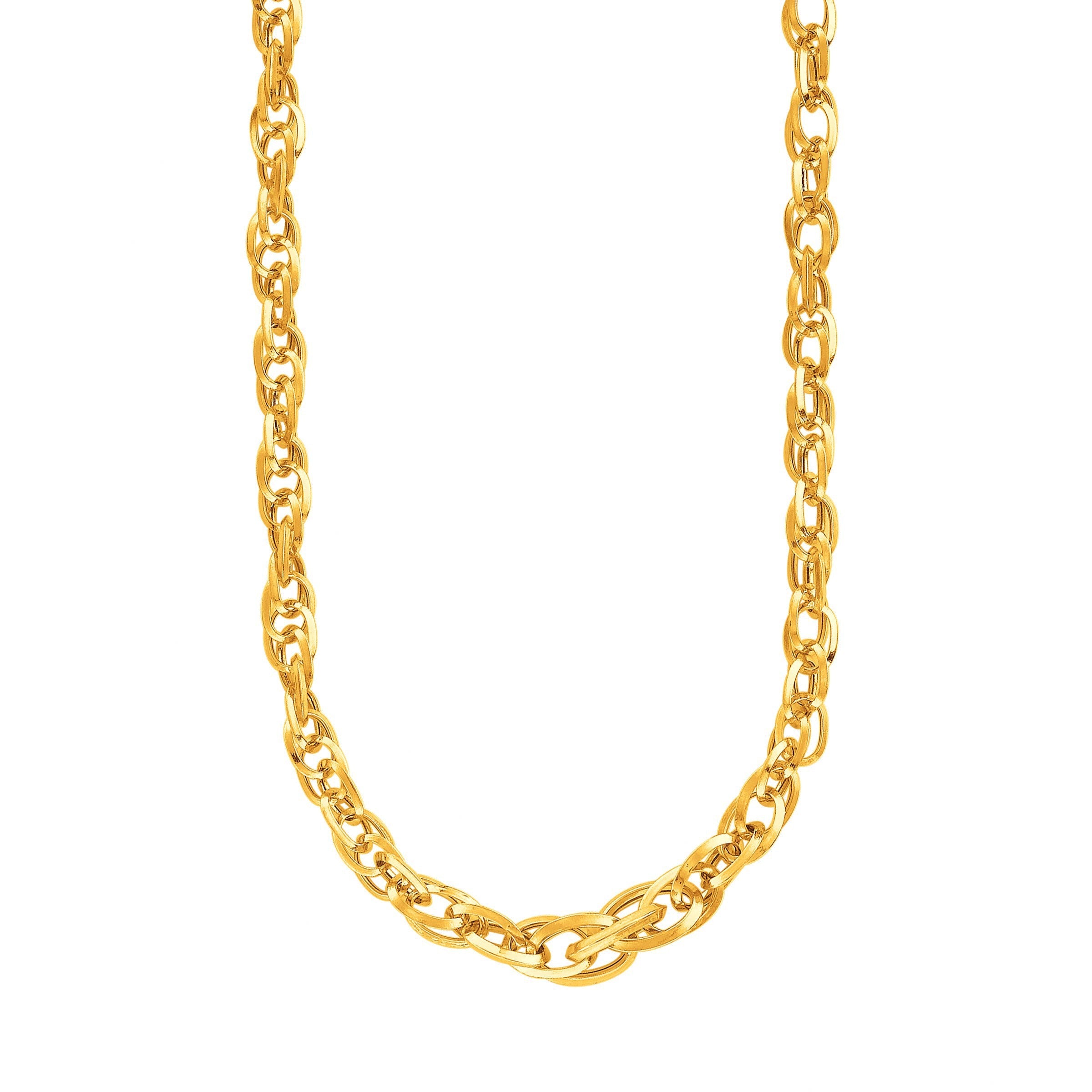 14k Yellow Gold Ornate Prince of Wales Chain Necklace by Bids.com