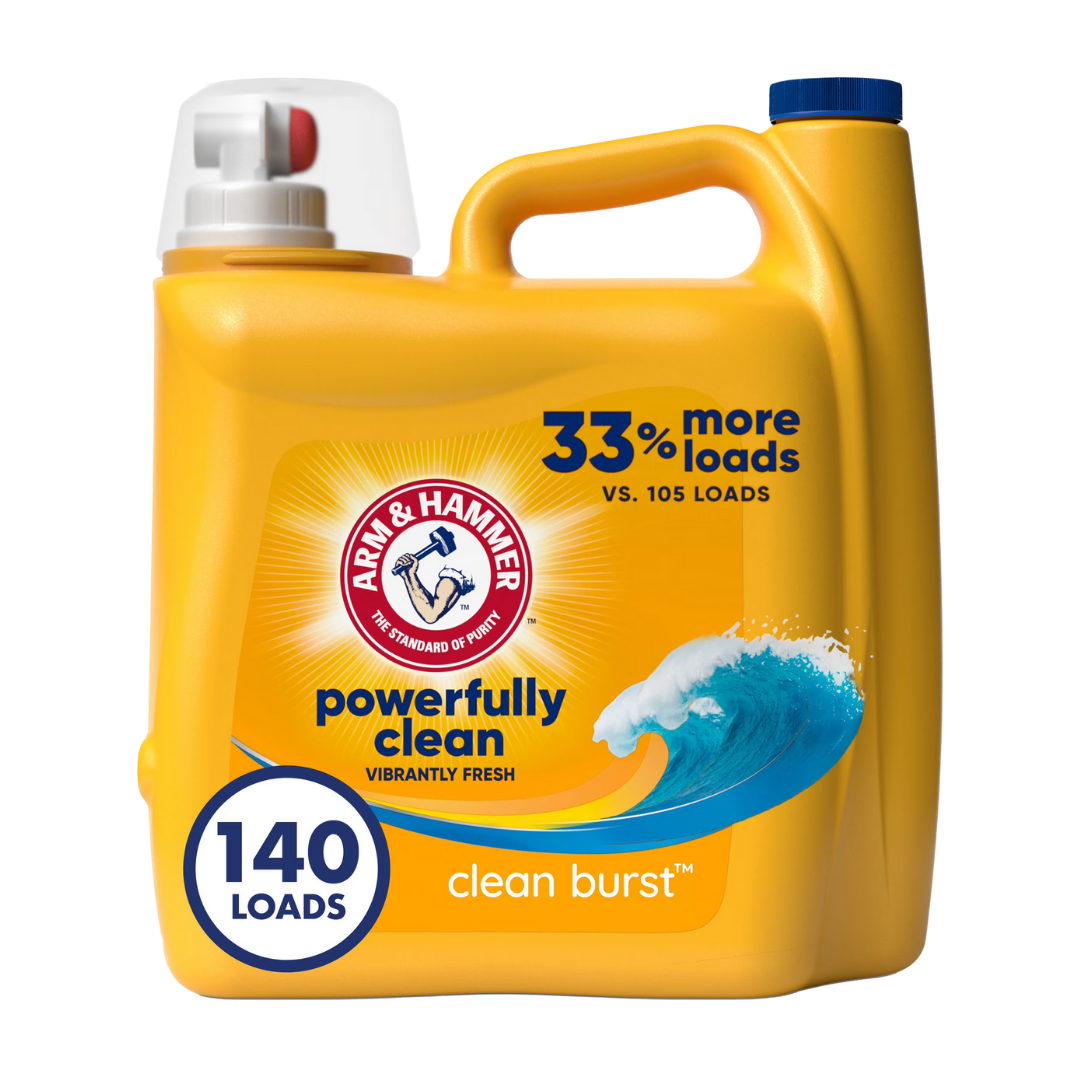 Arm & Hammer Clean Burst Liquid Laundry Detergent (140 fl oz) DestGlow