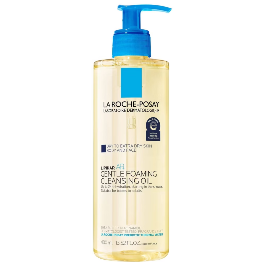 La Roche-Posay Lipikar AP+ Gentle Foaming Cleansing Oil (13.52 oz) DestGlow
