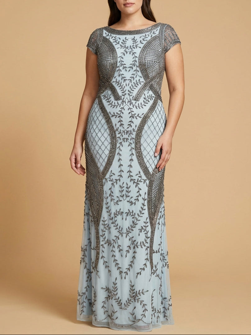 Lara 33609 - Cap Sleeve Modestly Covered Dress by Lara New York