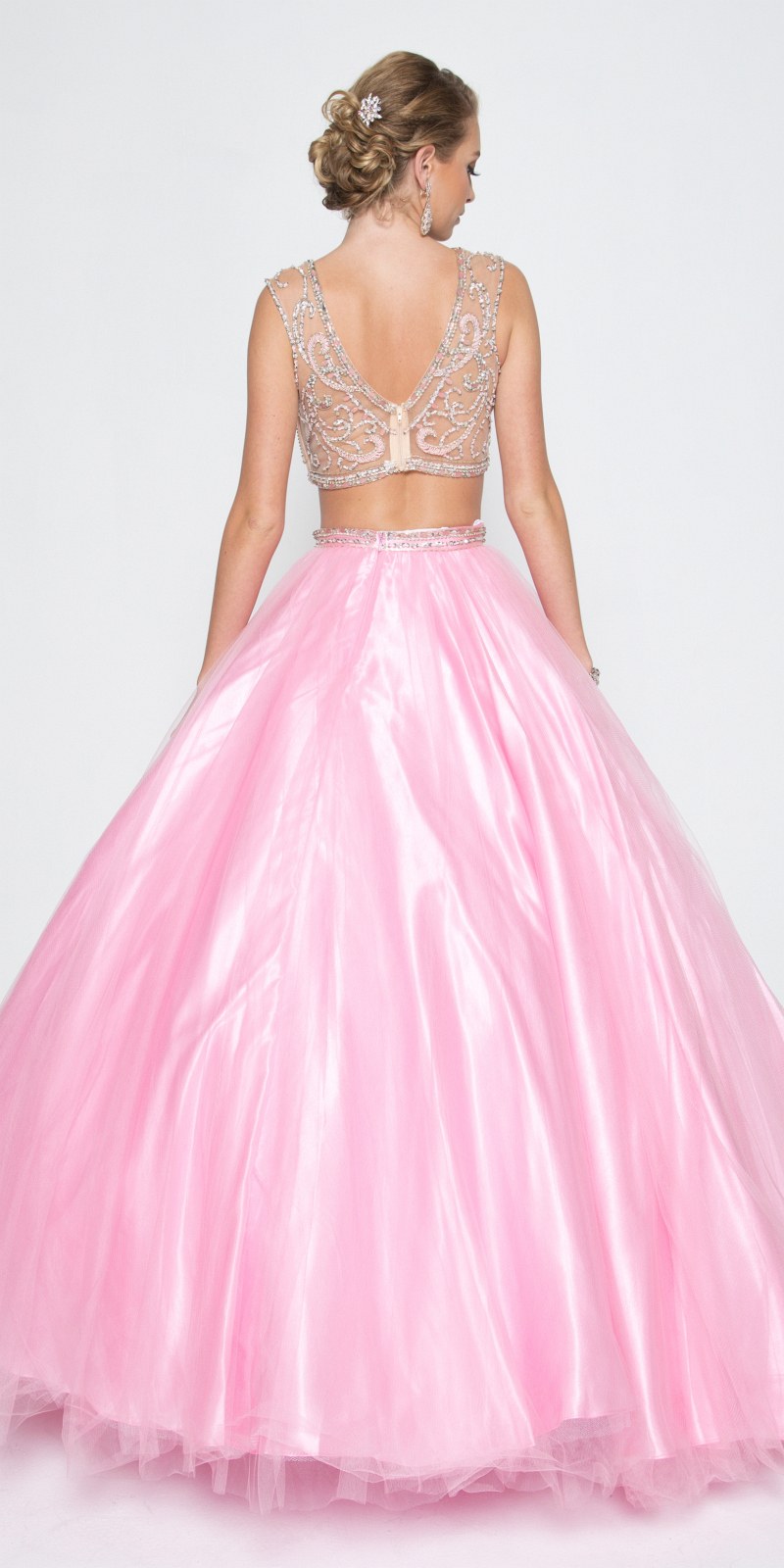 Juliet 338 Quinceanera Dress 2-Piece Bateau Neckline Cap Sleeve by DiscountDressShop