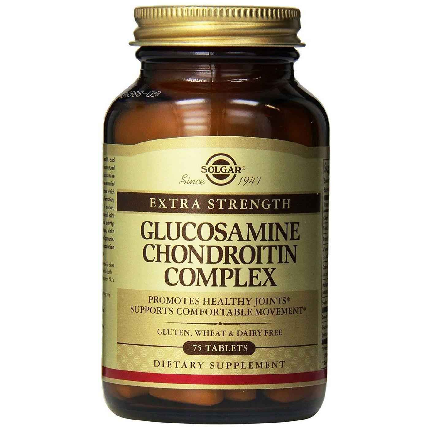 Solgar Extra Strength Glucosamine Chondroitin Complex 75 Tablets