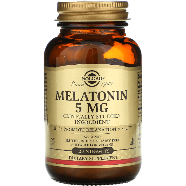 Solgar Melatonin 5mg 120 Nuggets by Pasteur Pharmacy