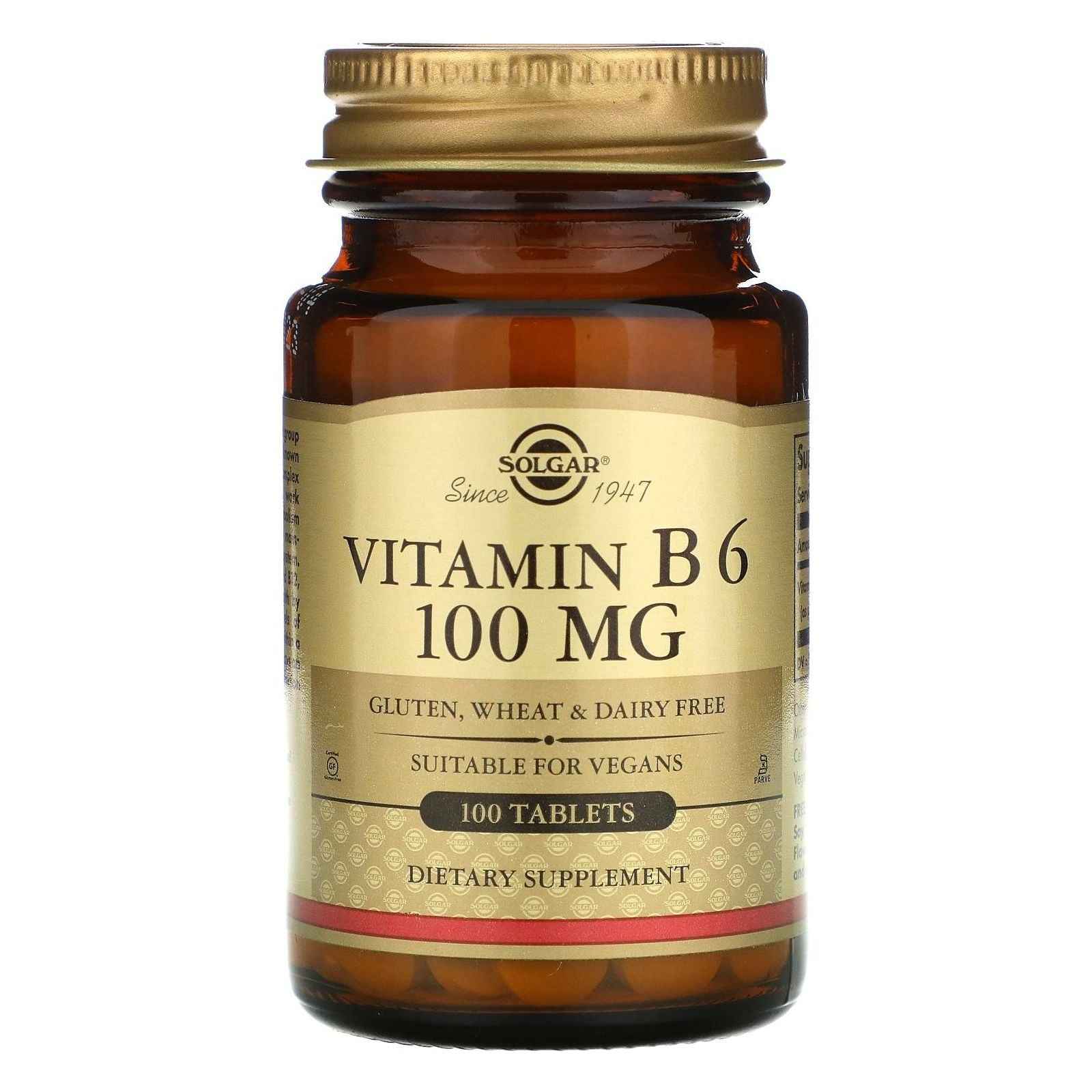 Solgar Vitamin B6 100mg 100 Tablets