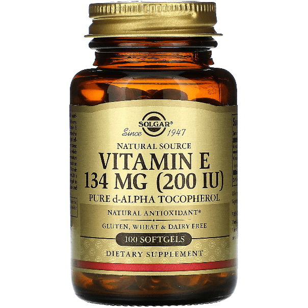 Solgar Vitamin E 200 IU 100 Alpha Softgels by Pasteur Pharmacy