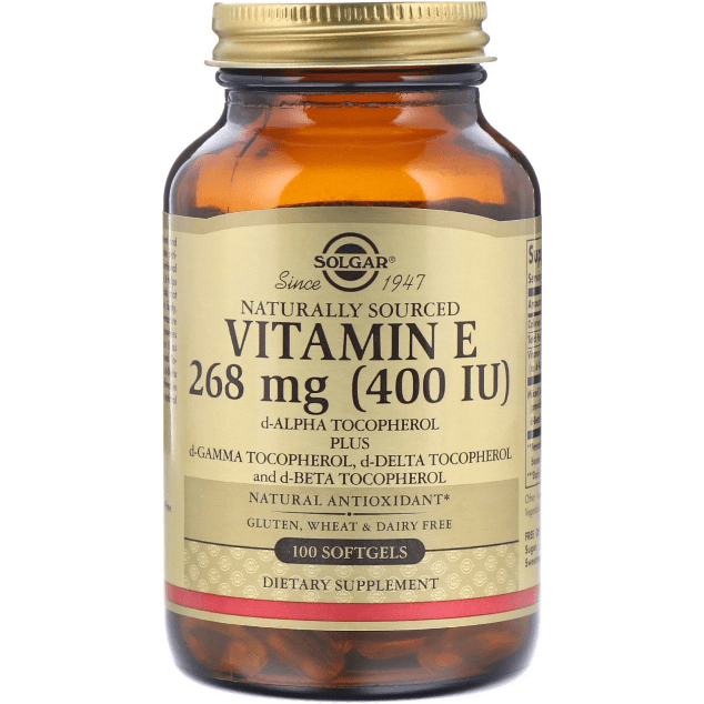 Solgar Vitamin E 268 mg (400 IU) 100 Softgels by Pasteur Pharmacy