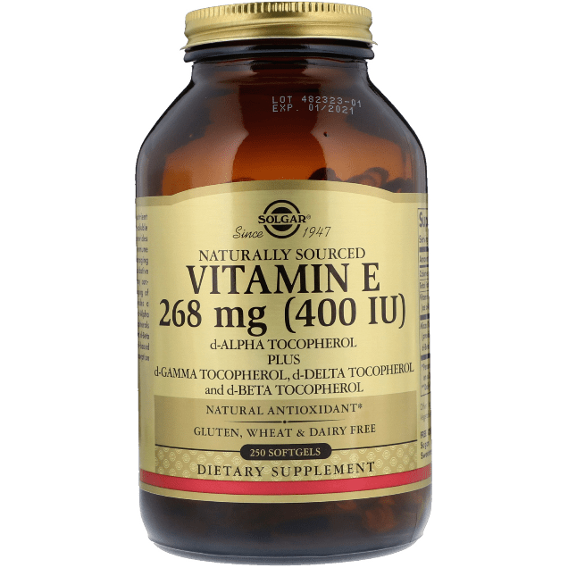 Solgar Vitamin E 268 mg (400 IU) 250 Softgels by Pasteur Pharmacy