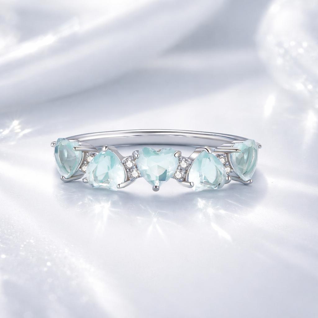 925 Sterling Silver Ring with 4.5mm Pavé Set CZ, Size 7, for Women by Bids.com