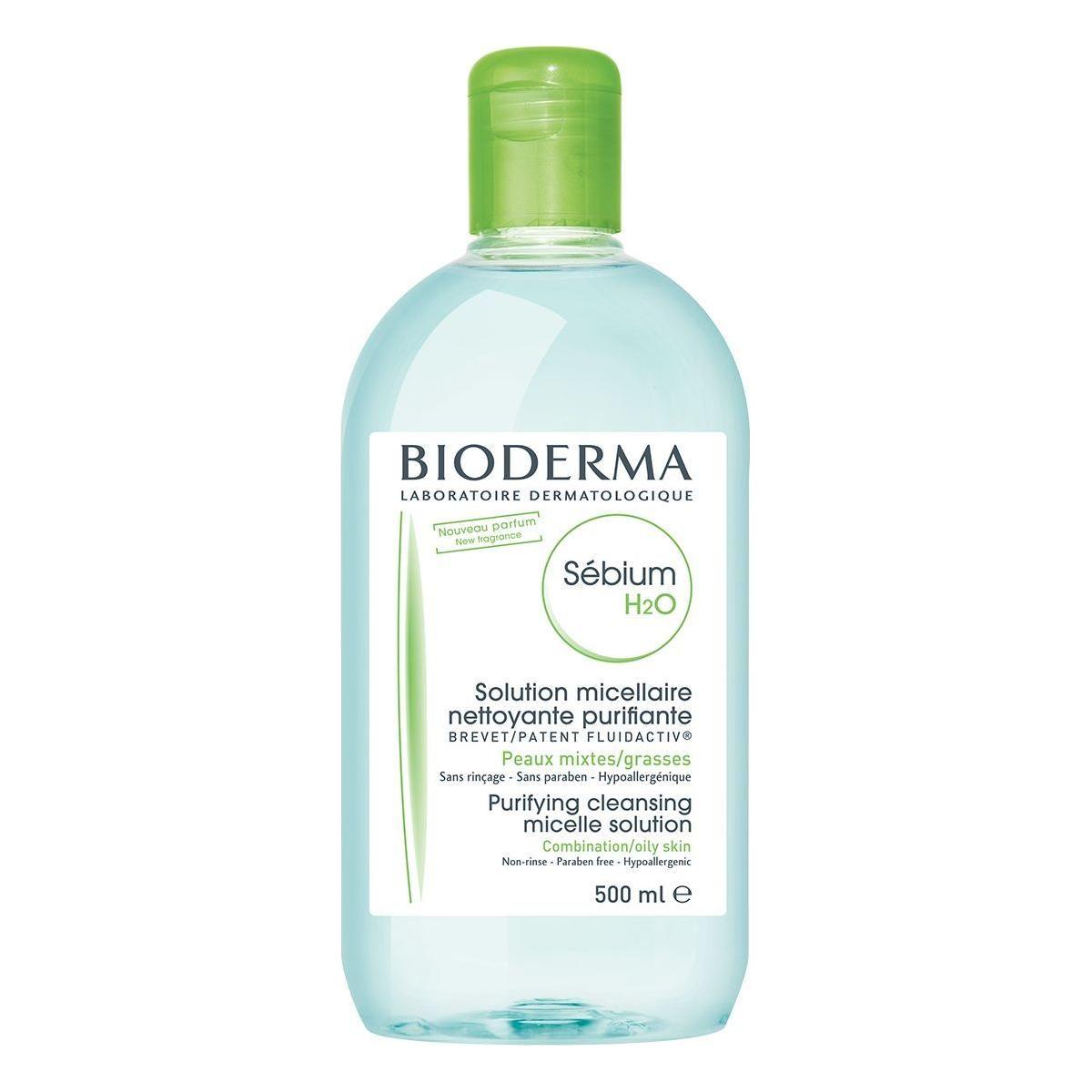 Bioderma Sebium H2O Micelle Solution, Combination or Oily Skin, 16.91 Oz by Pasteur Pharmacy