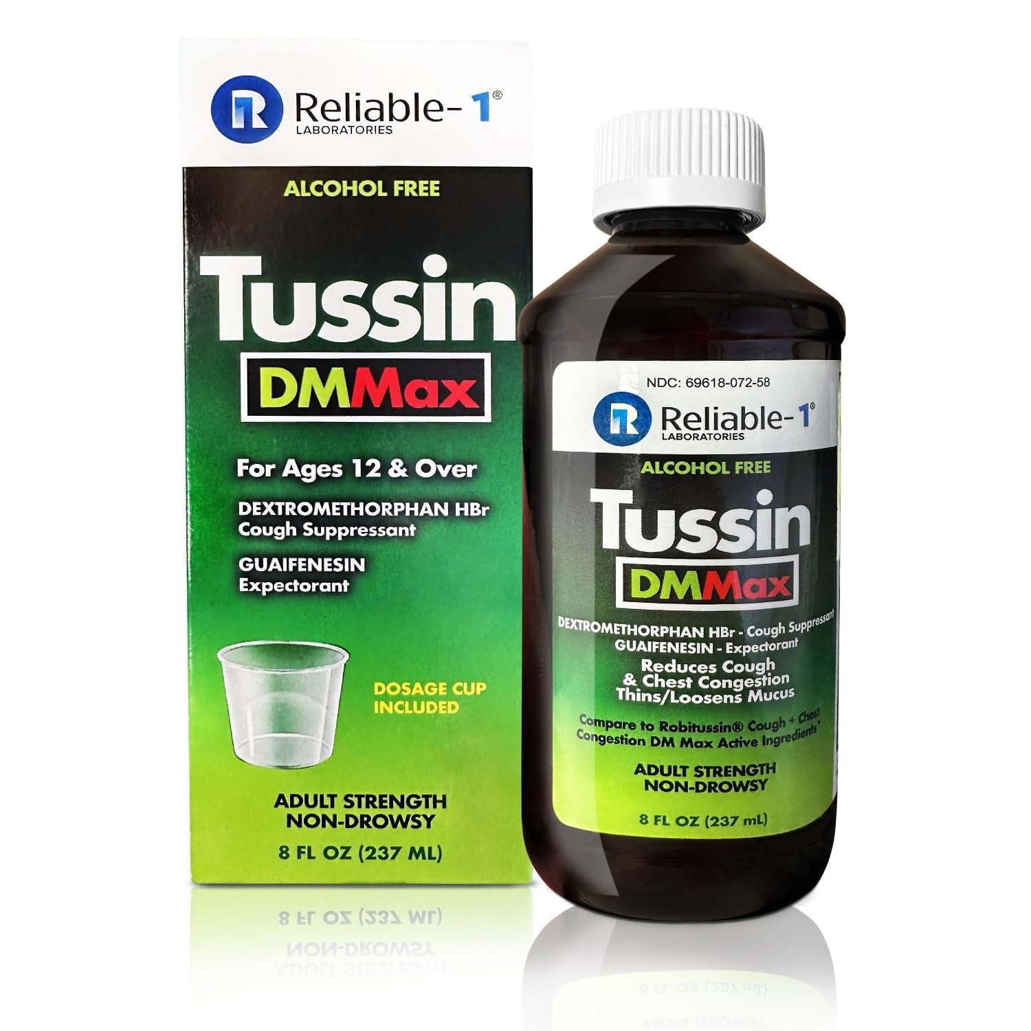 Tussin DM Cough & Chest Congestion Relief, Maximum Strength, 8 fl oz (237ml) by Pasteur Pharmacy