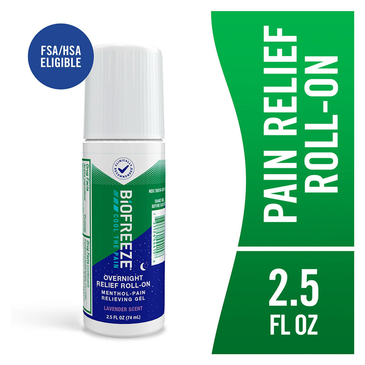 Biofreeze® Menthol Overnight Roll-On – Lavender Scent (2.5 fl oz) - DestGlow