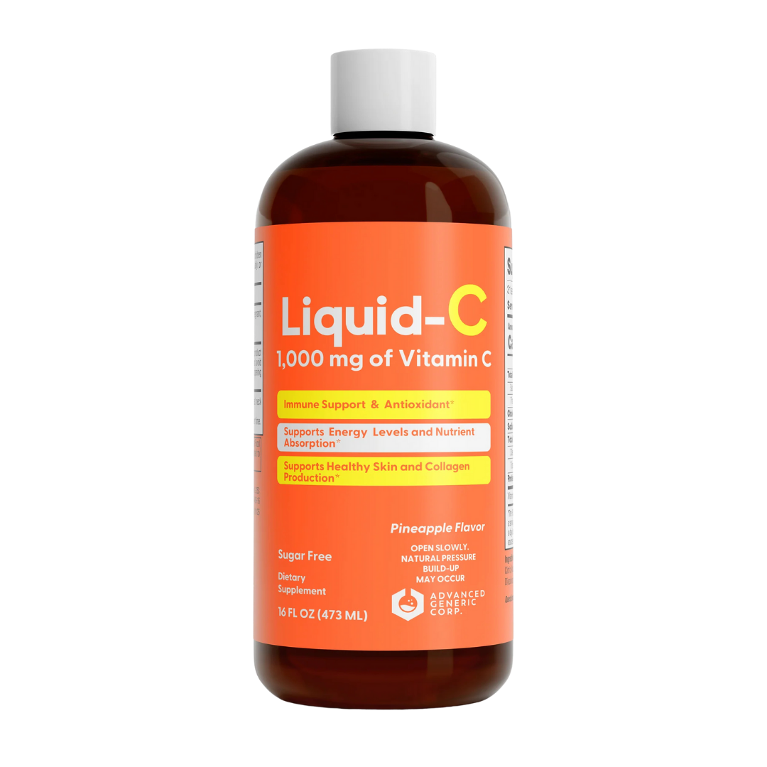 Liquid-C 1000mg Vitamin C Supplement (16oz) DestGlow