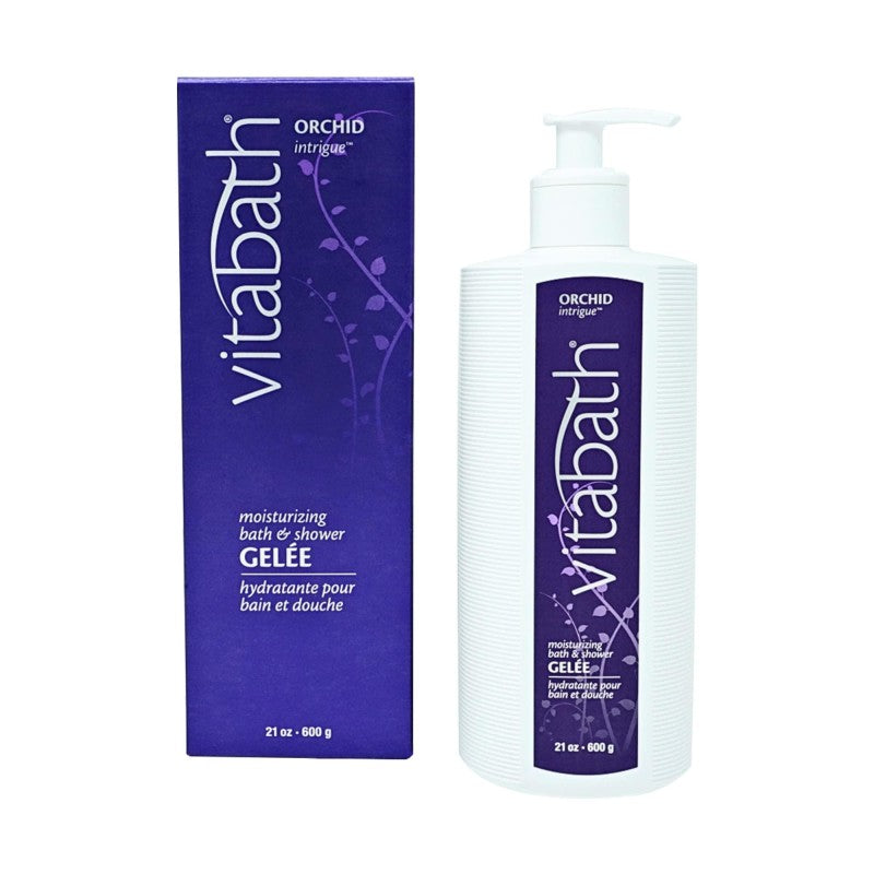 Vitabath Orchid Intrigue Moisturizing Bath & Shower Gel Wash Alluring Botanical Skin-Softening Hydrating & Soothing Skincare, Body Cleanser & Foaming Gelee Bath - Cruelty-Free - 21 Oz by Pasteur Pharmacy