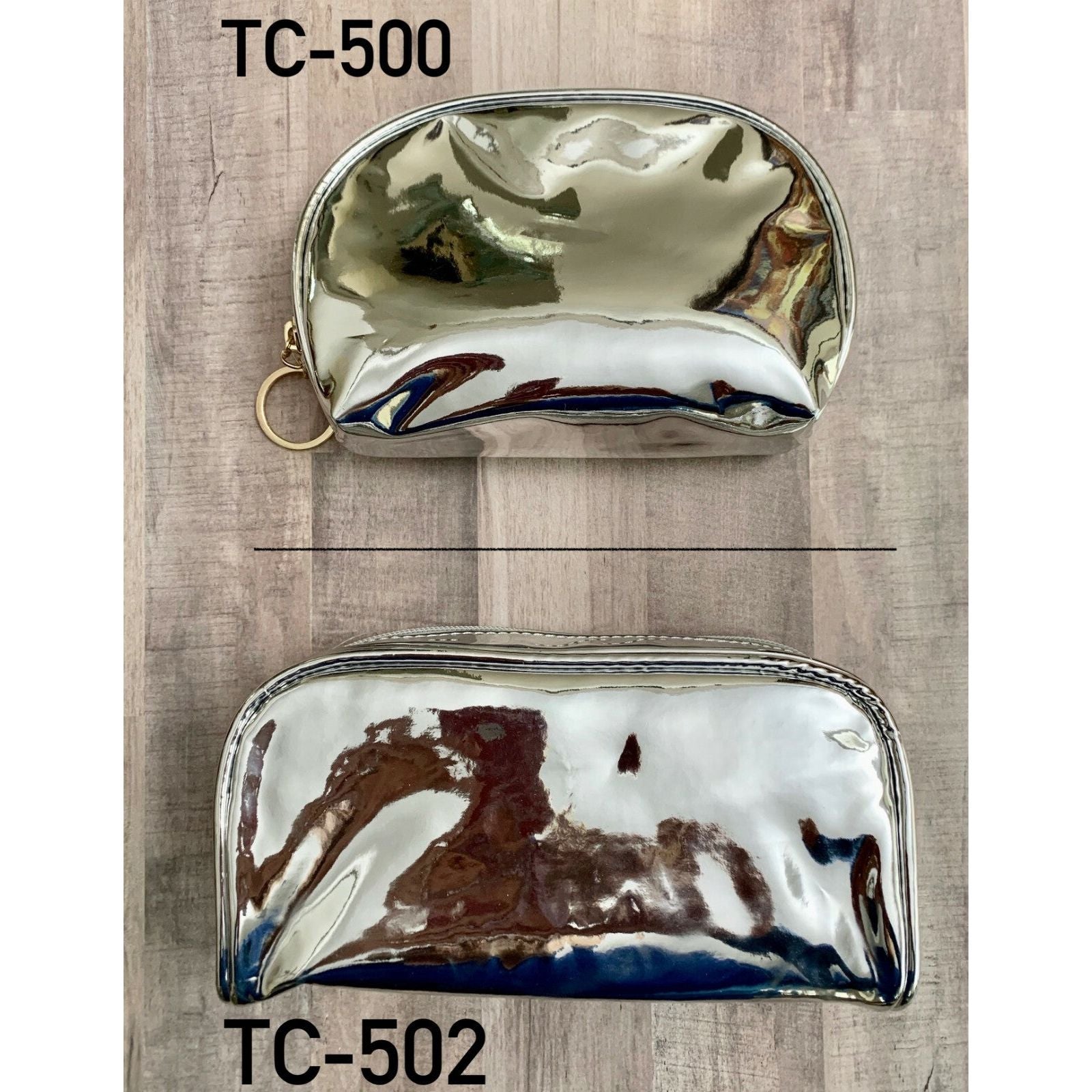 Kingsley Silver Metal Travel Cosmetic Makeup Organizer Bag TC-502 by Pasteur Pharmacy