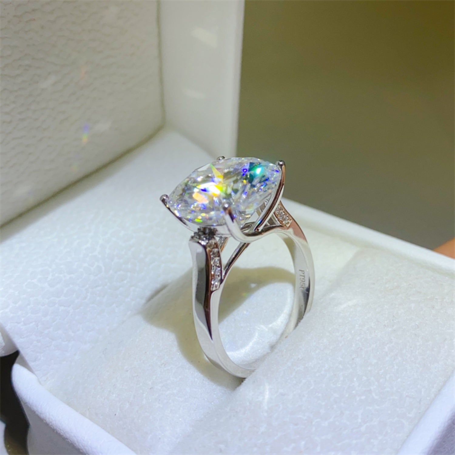 10 Carat Brilliant Round Cut Sparkala™ Pure Sterling Silver Ring by Sparkala