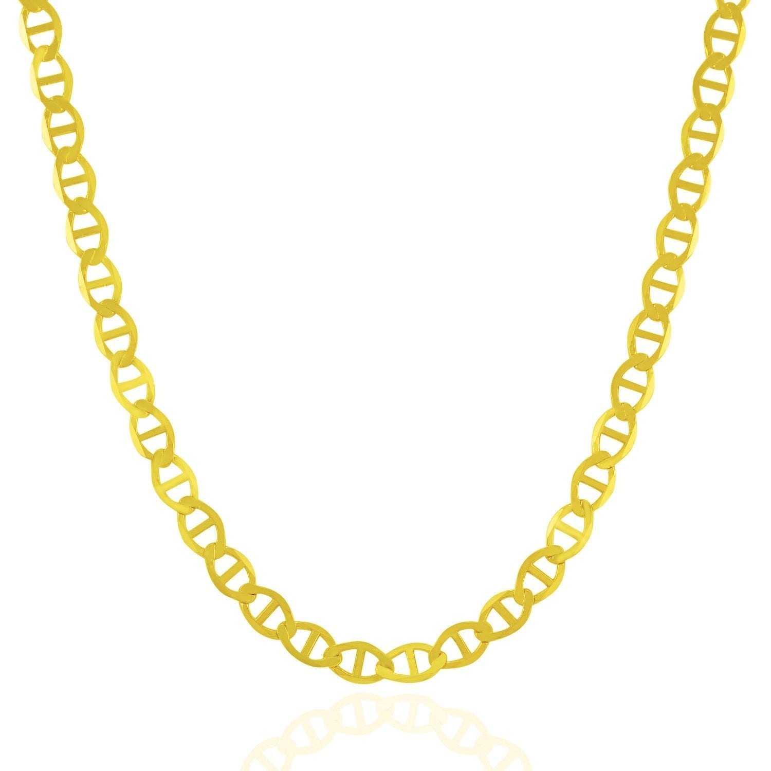 5.5mm 10k Yellow Gold Mariner Link Chain by Bids.com