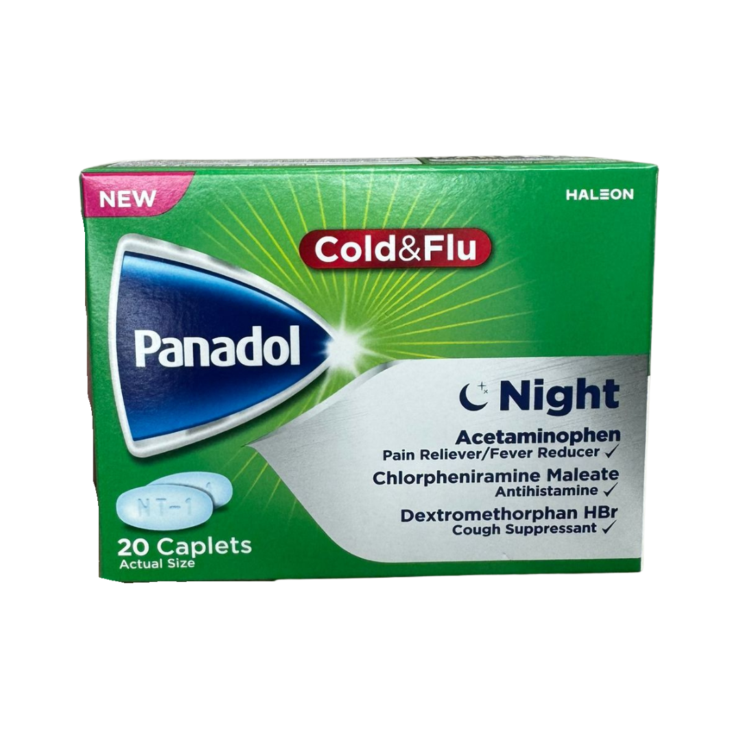 Panadol Cold & Flu Night 20 Caplets by Farmacias Savia