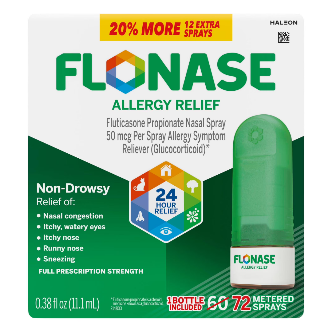 Flonase Allergy Relief Nasal Spray 50mcg (72 Sprays) DestGlow