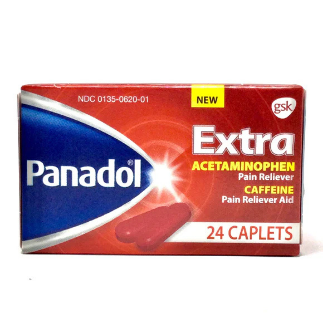 Panadol Extra Strength Pain Reliever with Caffeine Caplets (24 ct) DestGlow