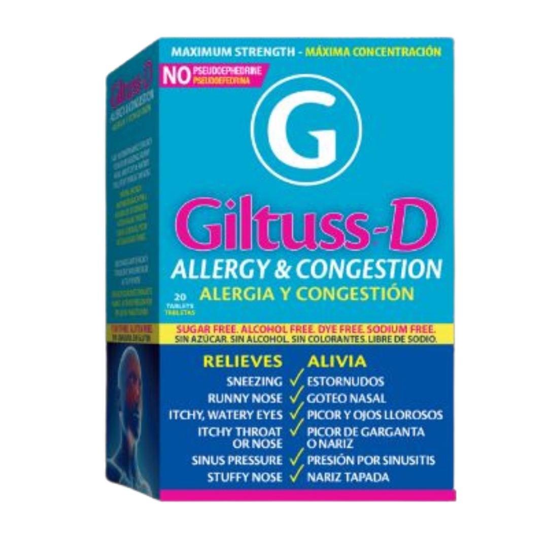 Giltuss Cough & Cold Maximum Strength Relief (20 Tablets) DestGlow