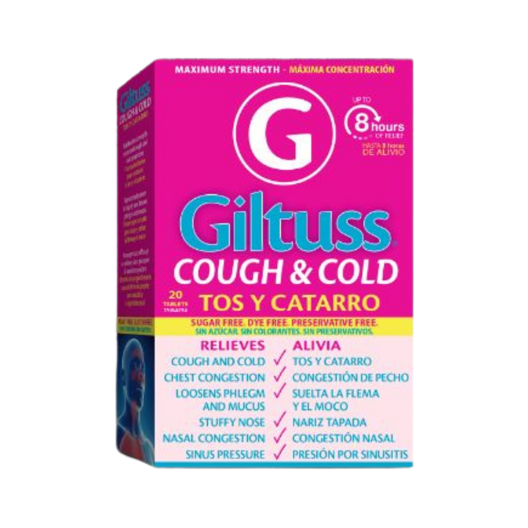 Giltuss-D Allergy & Congestion Sugar Free (20 Tablets) DestGlow