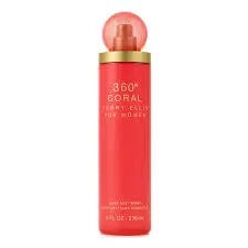 360 Coral By Perry Ellis For Women 8oz Body Mist Spray - DestGlow
