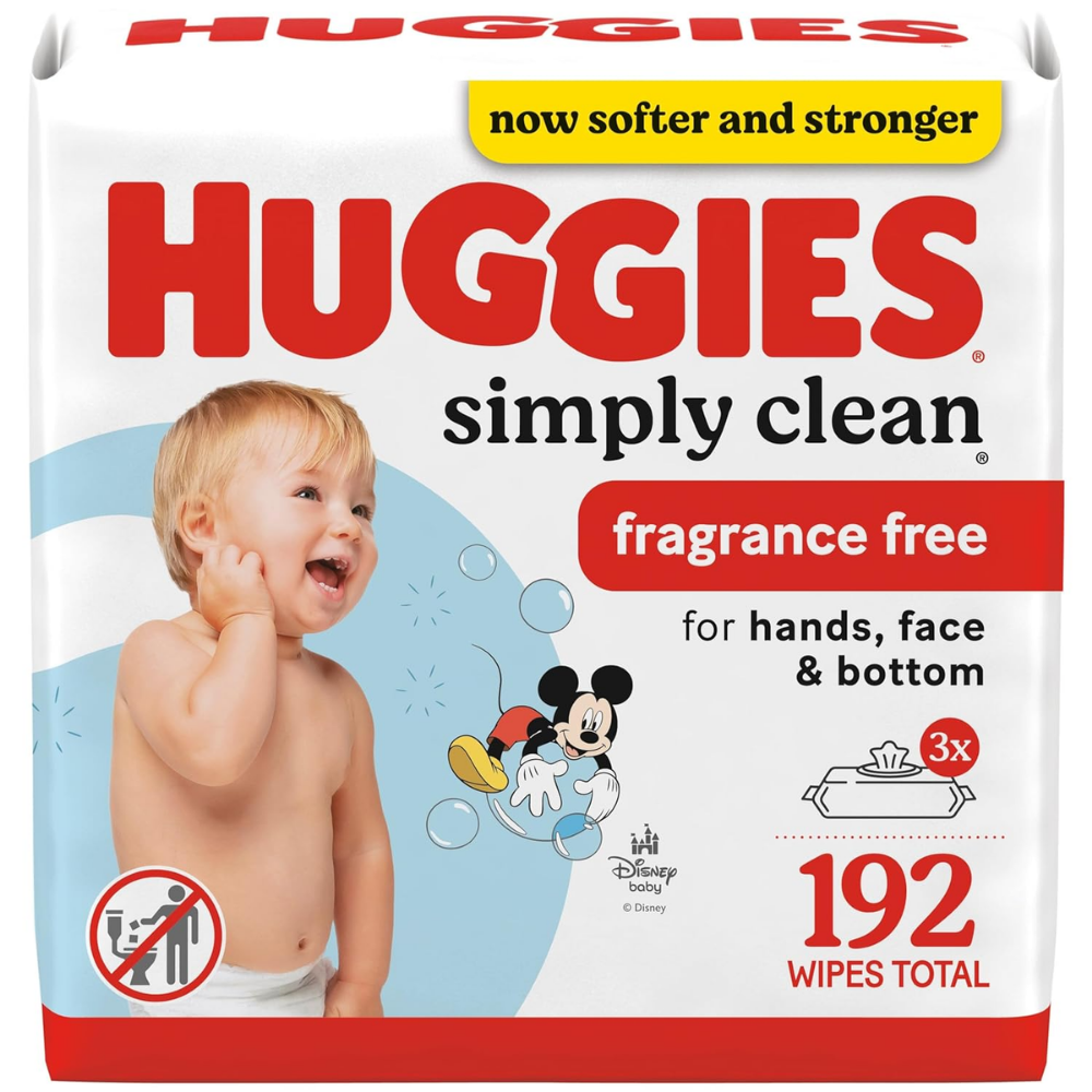 Huggies Simply Clean Unscented Diaper Wipes (192 ct) DestGlow