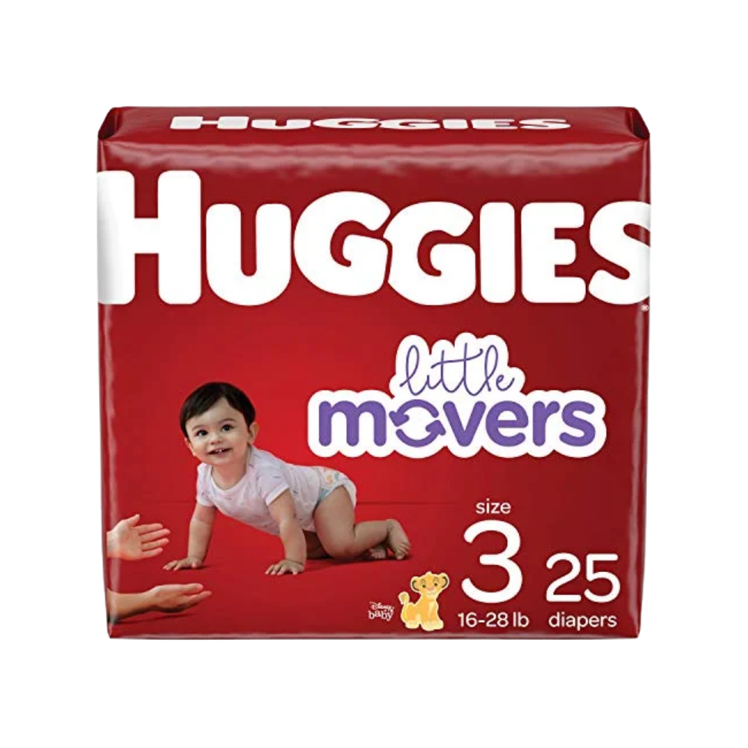 Huggies Little Movers Diapers Size 3 (25ct) DestGlow