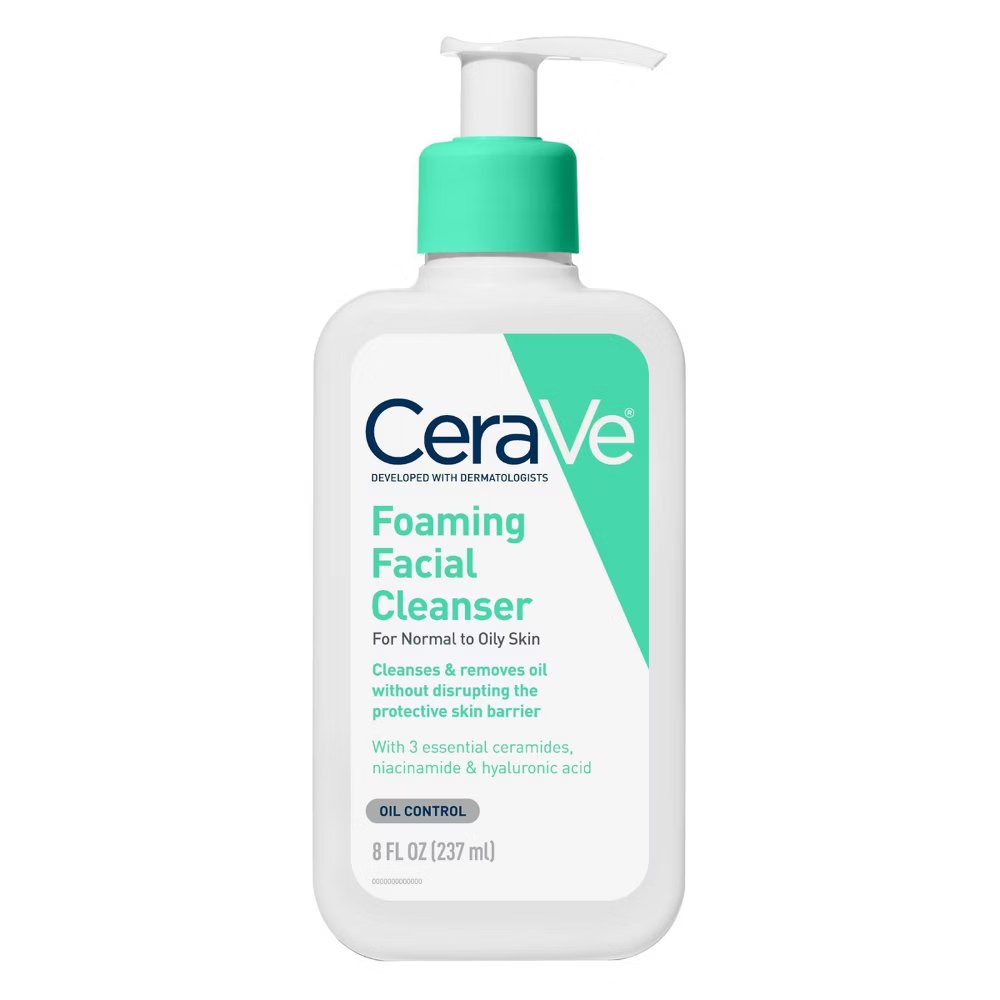 CeraVe Foaming Facial Cleanser (8 oz) DestGlow