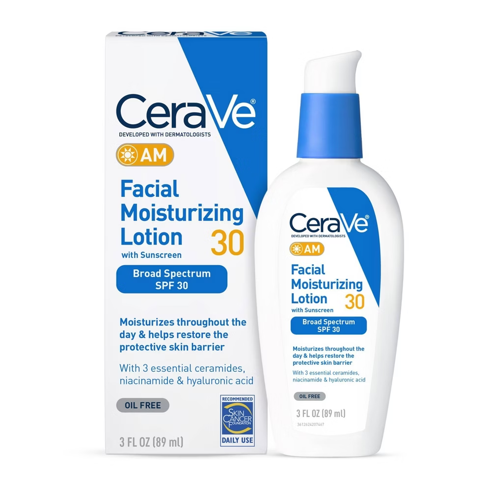 CeraVe AM Facial Moisturizing Lotion SPF 30 (3 oz) DestGlow