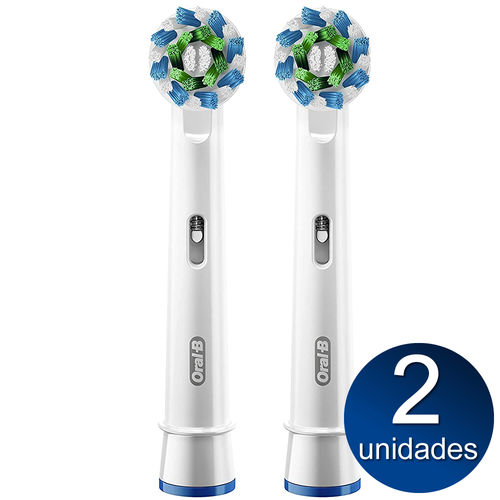 Braun Oral-B CrossAction Power Whitening Replacement Brush Heads, 2 Count