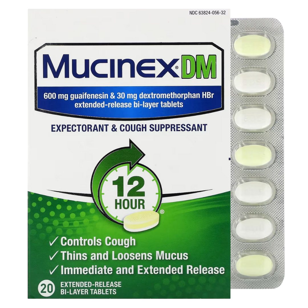 Mucinex DM 12-Hour Extended-Release Tablets 600mg/30mg (20 ct) by Farmacias Savia