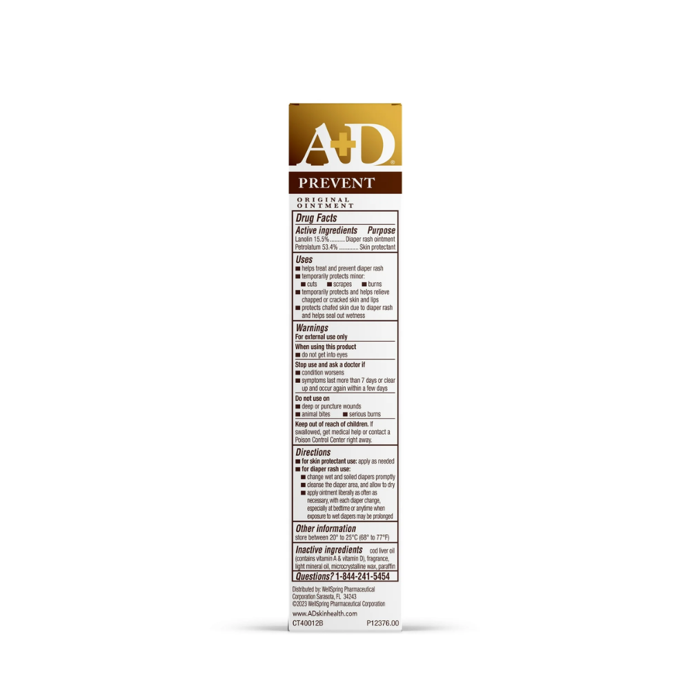 A+D Original Diaper Rash Ointment, Baby Skin Moisturizer DestGlow
